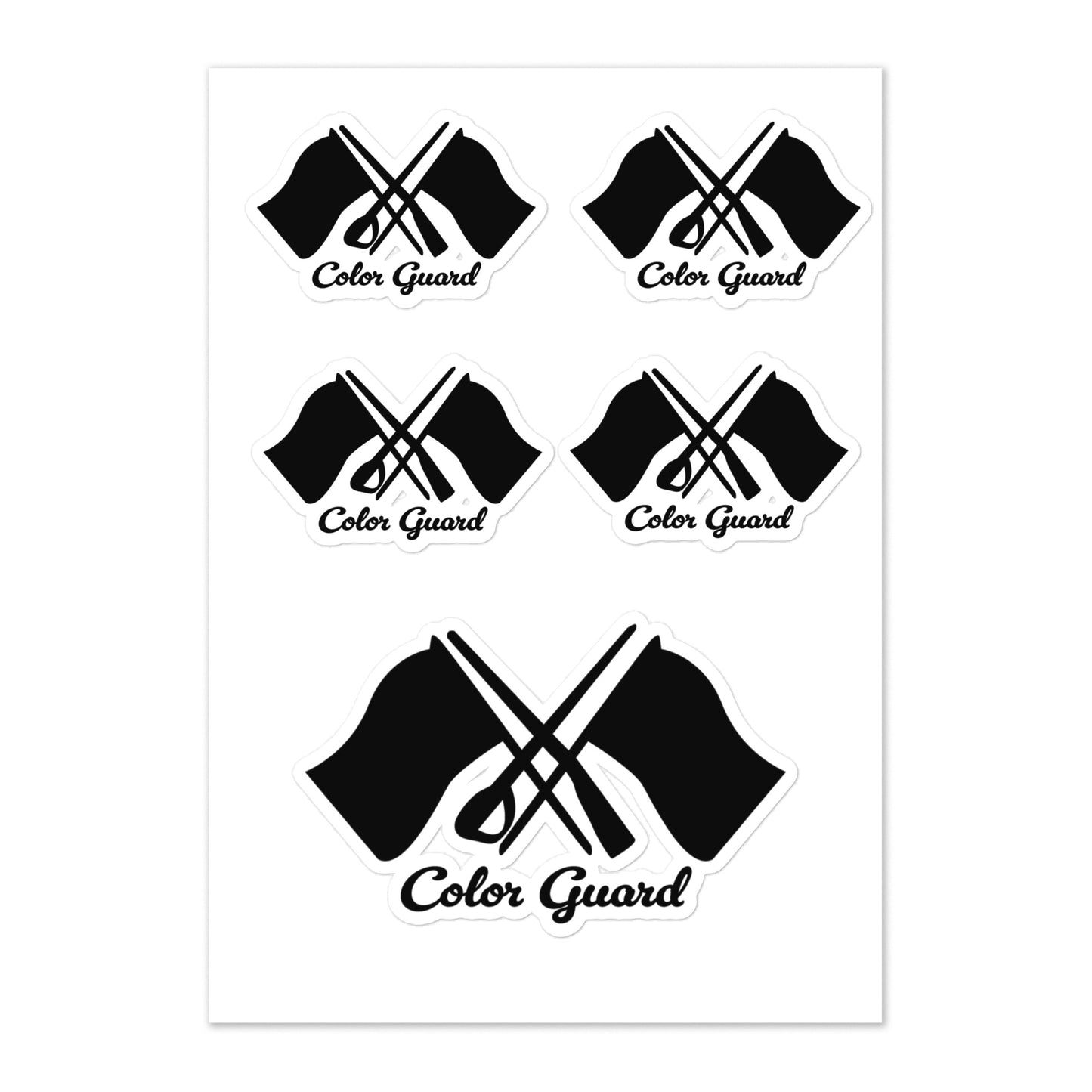 Color Guard Sticker Sheet